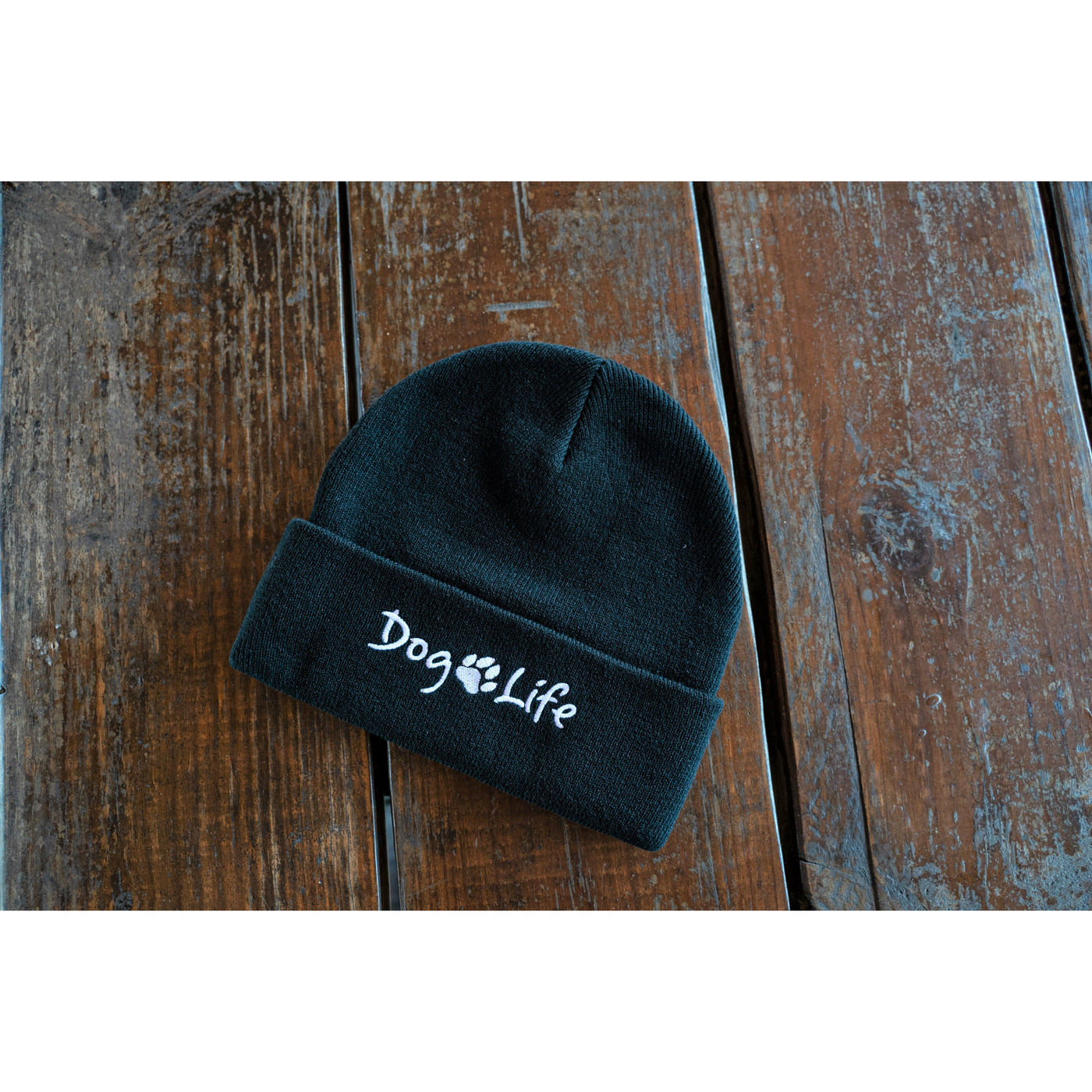 Black Dog Life beanie hat for sale. 